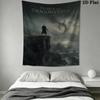 Tapiz de Pared de Daemon Targaryen Colgante de Pared Estético Manta de Tela Impresa Tapices Decorativos para Dormitorio Sala de Estar Decoración del Hogar