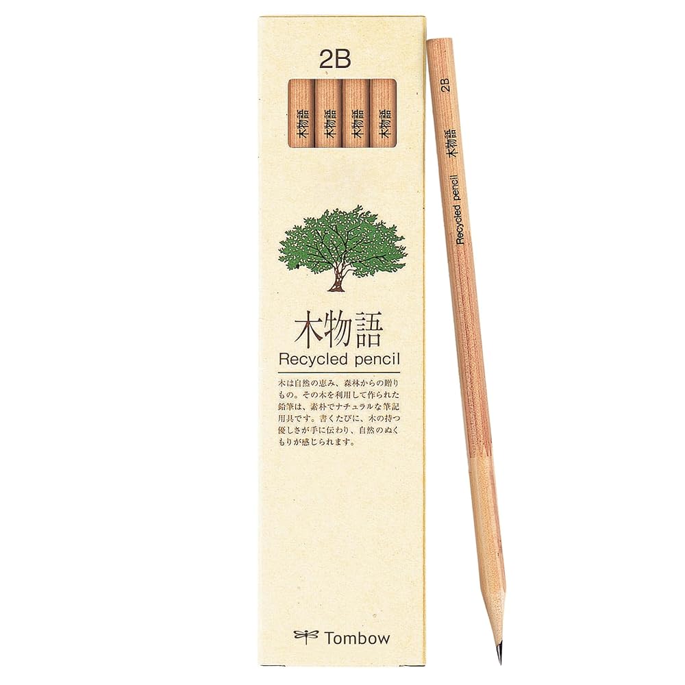 TOMBOW Wood Story 2B Pencils 1 Dozen LA-KEA2B