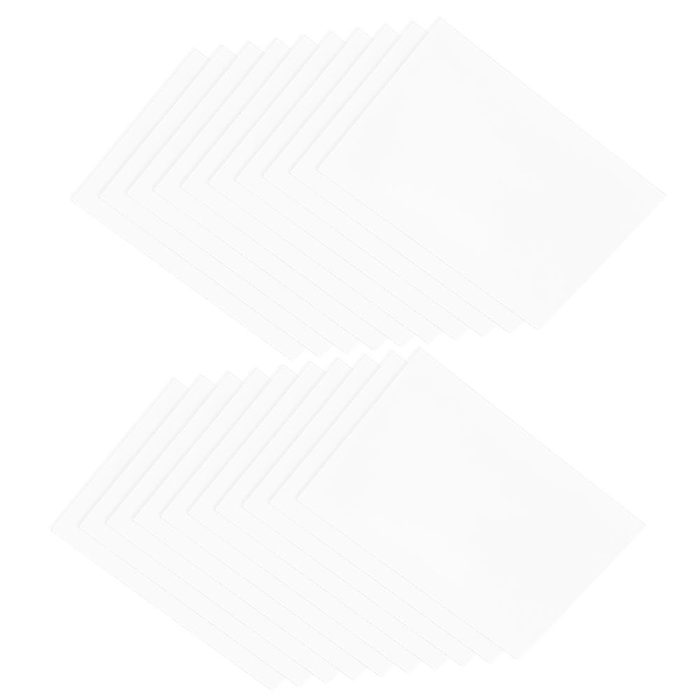 20Pcs Shrink Film Semitransparent Frosted Heat Shrinkable HandPainted  Sheet 0.2mm 2029#