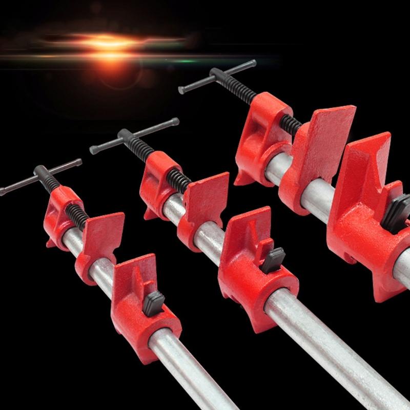 Antislip Heavy Duty Ergonomic Design Woodworking Pipe Clamps for Precise Gluing and Craft Projects DIY Professional Use