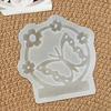 1PCS Butterfly & Floral Resin Mold - Elegant Butterfly Design with Heart Cutouts, Durable Silicone Mold for Crafts, Home Decor