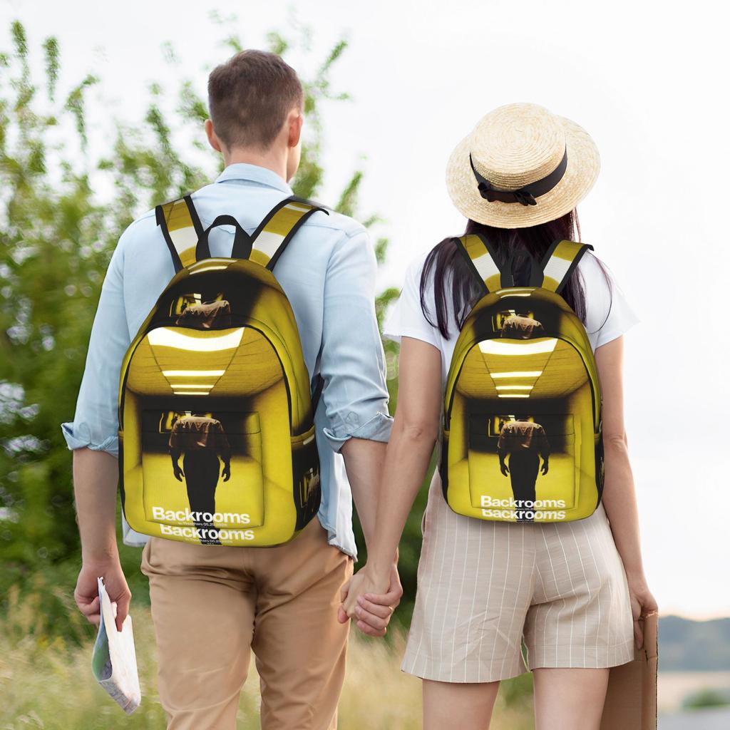 Backrooms Horror Movie 2026 Backpack for Men Women Cool Student Business Daypack College Canvas Bags Gift