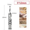 Professional Woodworking Tool Double Hole Opener Countersink Drill Bit