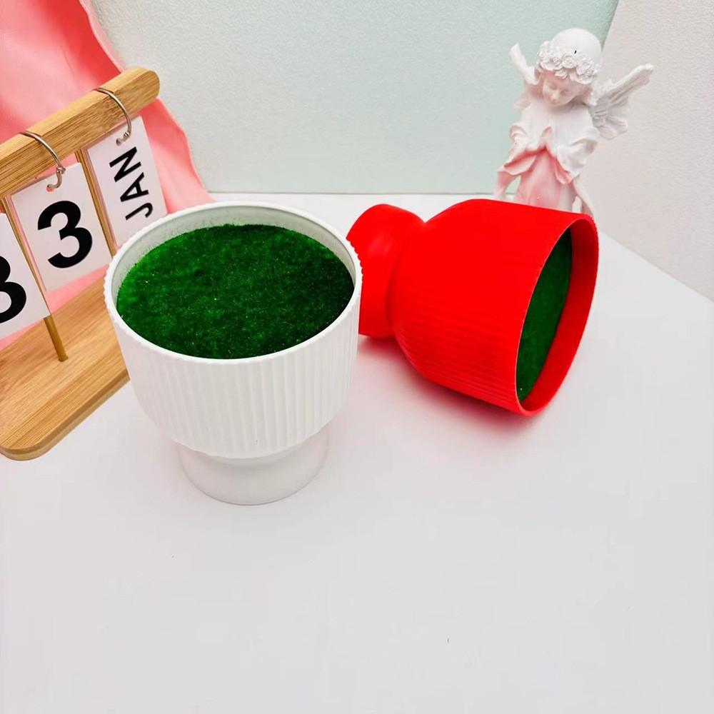 Dekorativer Kunststoff-Blumenbehälter mit strukturierter Oberfläche für Zuhause, Büro, Geschenk