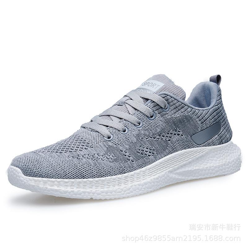 

Coconut men s shoes 2024 summer new breathable sports net shoes Korean version versatile casual running flying woven mesh shoes 44