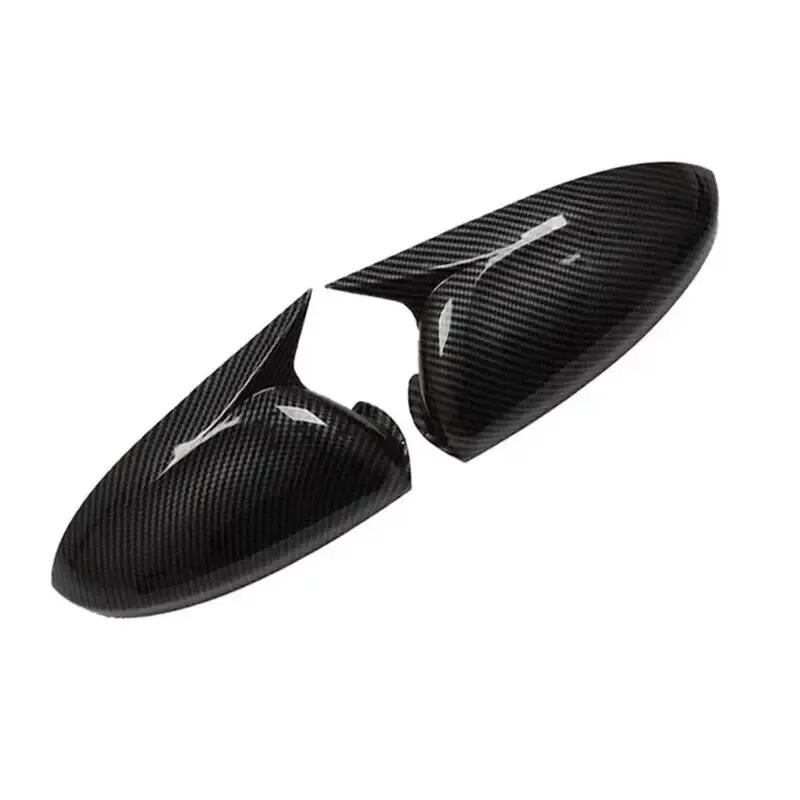 For Chevrolet Monza - Car Rearview Side Mirror Cover Wing Cap Sticker Exterior Door Rear View Case Trim Carbon Fiber