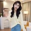 2026 Korean Chic Hollow Back Button Slimming Knit Top, Women's Backless Cardigan H7-33
