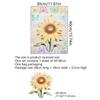 Sunflower Sunshine Colorful Glass Static Sticker Home Decoration Window Glass Sticker