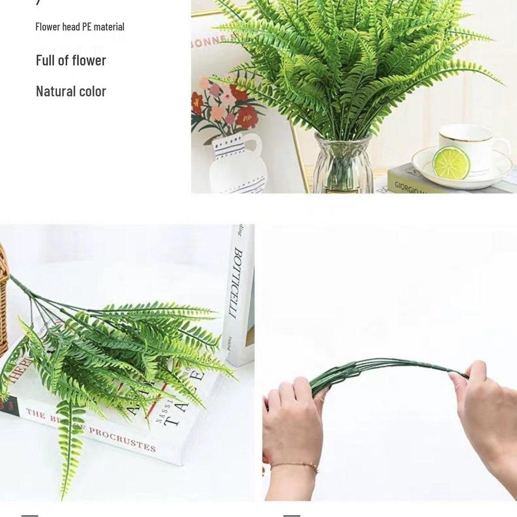 Cross-Border Artificial Persian Grass & Aquatic Plant Bundle for Background Walls & Home Decor
