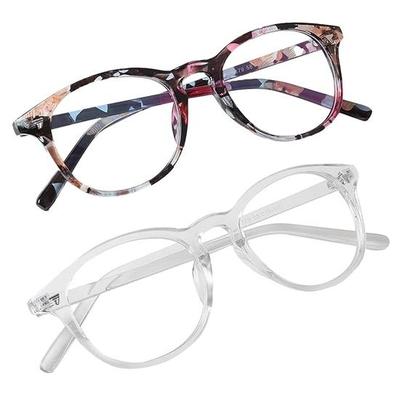 Dervin Blue Light Blocking Computer Glasses Gaming Filter Transparent Square Eyeglasses for Eye Protection Men and Women, Tablet/Laptop/Mobile/TV