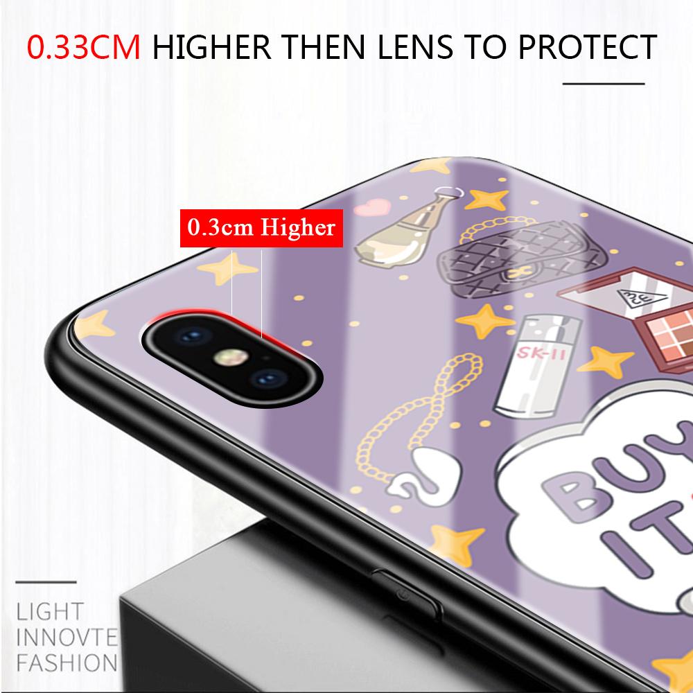 Tempered Glass Phone Case For iPhone 11 12 13 14 15 16 17 Redmi 10 12 14C Note10 Note14 Xiaomi 11Lite PocoC75 Soft Edge Shockproof Smooth Shell
