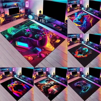 Cool Esports Controller Carpet Esports Theme Door Mat Esports Room AtmosphereDecoration Anti Slip Carpet Computer Room Floor Mat