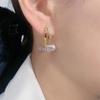 2025 New Fashion Purple Four-Leaf Clover Pearl Ear Cuffs – Trendy Luxury Earrings