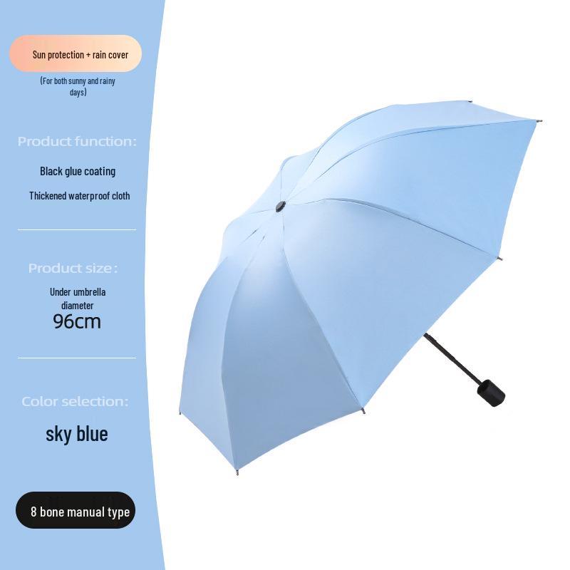 High-End Black Automatic Folding Umbrella with Sunshade and Customized Logo