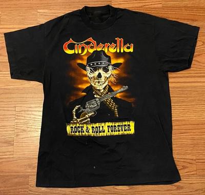 Cinderella kapela Rock And Roll Forever Unisexové tričko Bavlna Plná velikost