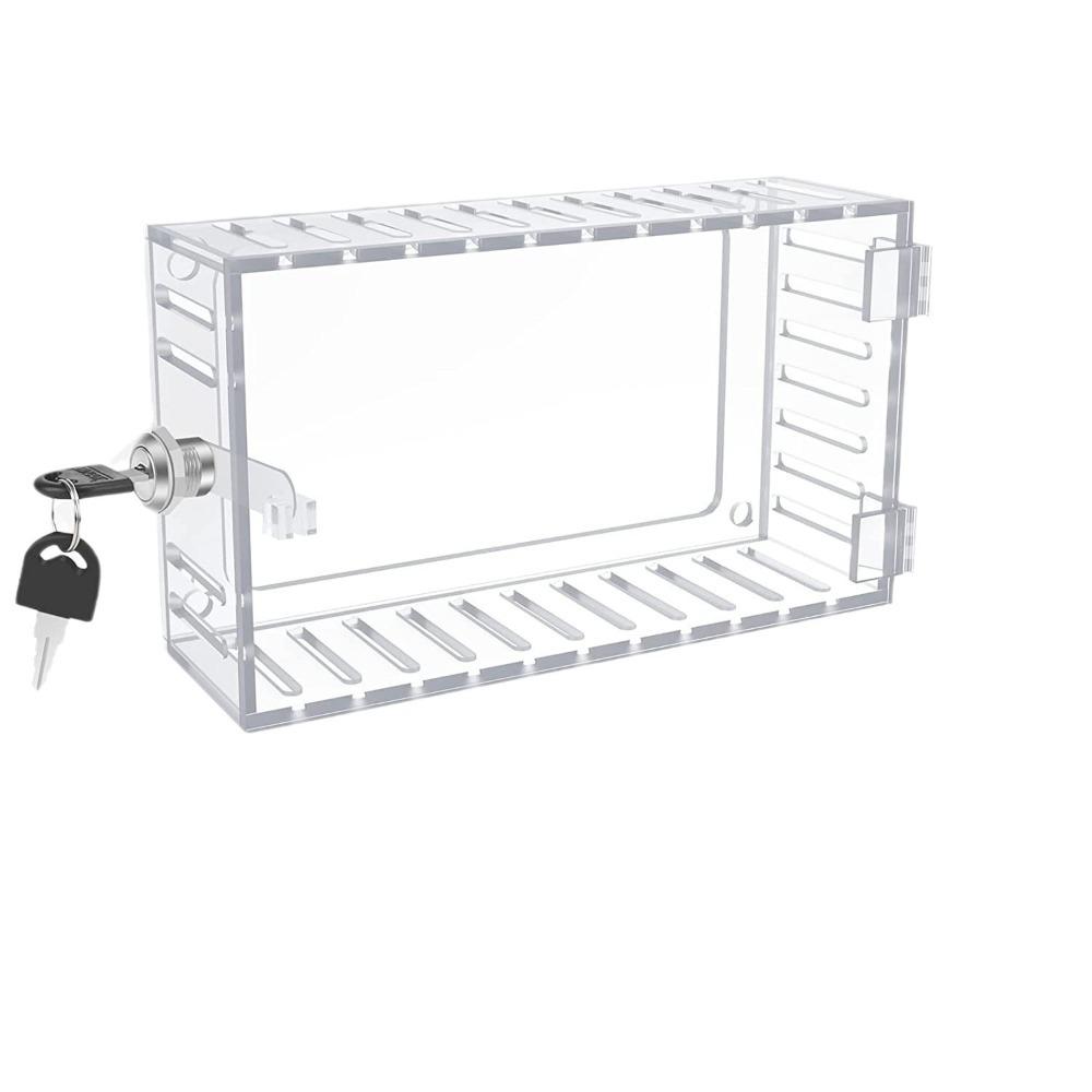 Thermostat On Wall Thermostat Lock Box Universal Ac Lock Box Cover Thermostat Guard Lockable