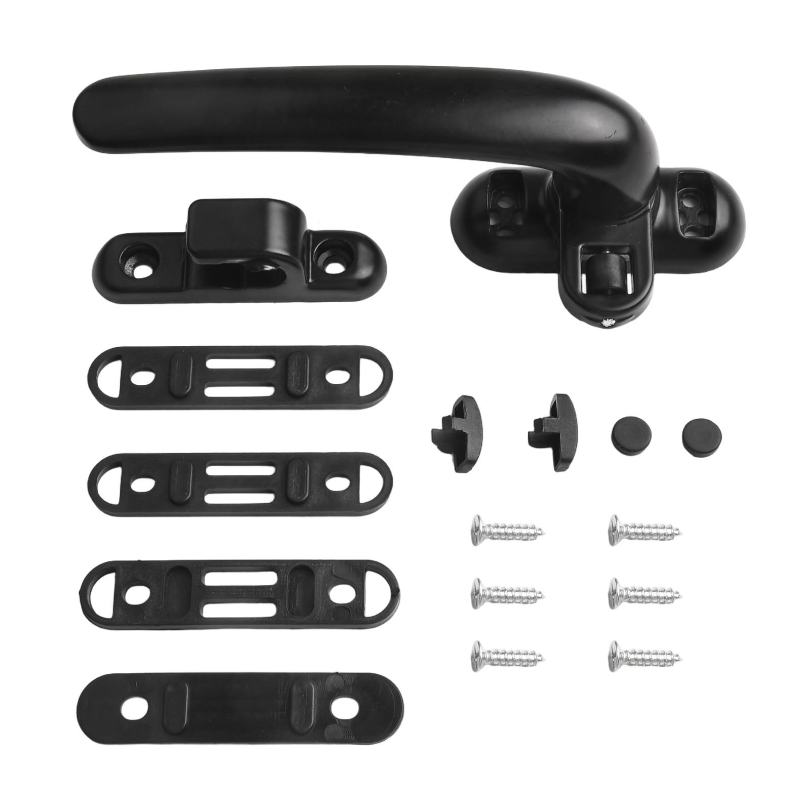 

Ручка-засувка Відмикання Старомодні Ручки Замок-засув Black Left