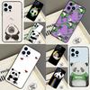 Cartoon Panda Phone Case For Xiaomi Redmi Note 14 Pro 13 11 9 10 12 15 Pro Plus 10C 12C 13C 14C 15C Cover