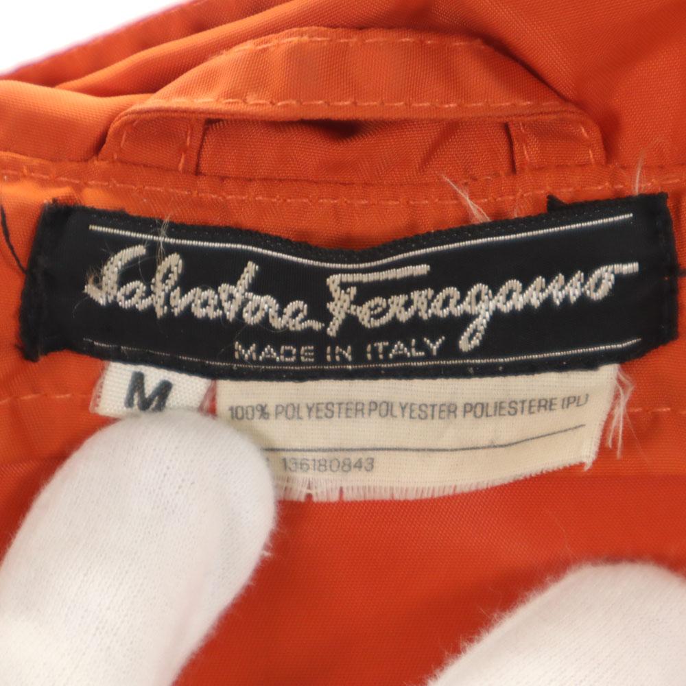 Salvatore Ferragamo 90s Made in Italy Old Long sleeve pocketable Raincoat Women Used