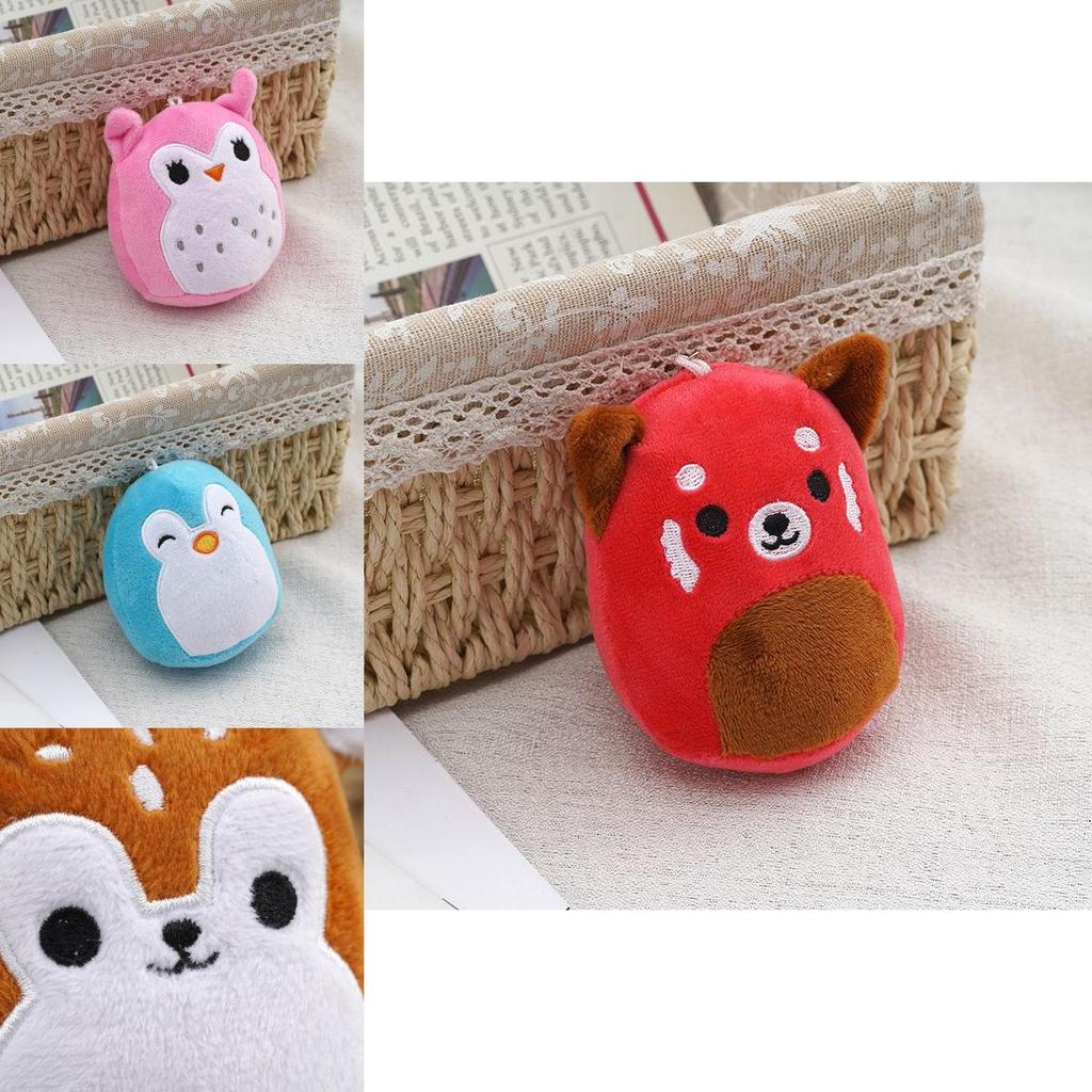 Cozy Squishallow Keychain Bear Plush Toy For Children Gift