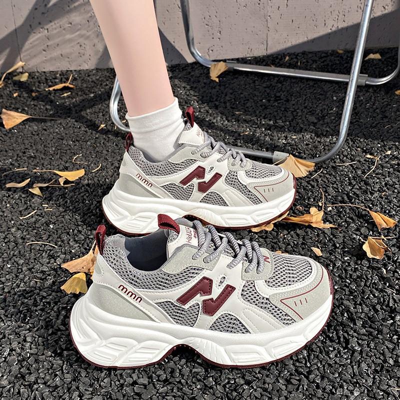 Mesh versatile dad shoes women's casual shoes new summer student lightweight breathable running sneakers
