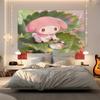 Sanrio Characters Tapestry Cute Cartoon Wall Hanging for Bedroom Living Room Dorm Home Decor Aesthetic Gift
