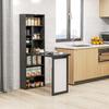 Three-Part Work Desk, with Storage and Writing Board - Black