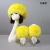 3pcs/Set Women Winter Faux Fox Fur Headband Hats Cuffs Fashion Warmth Female Wrist Sleeve Gloves Faux Fur Cap Russian Style