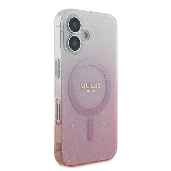Guess Guhmp16Mhgrcelp Iphone 16 Plus6.7 Różowy/Pink Hardcase Iml Glitter Gradient Magsafe