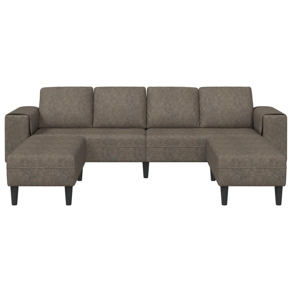 Living Room Sofa 3 Pcs Dark Grey
