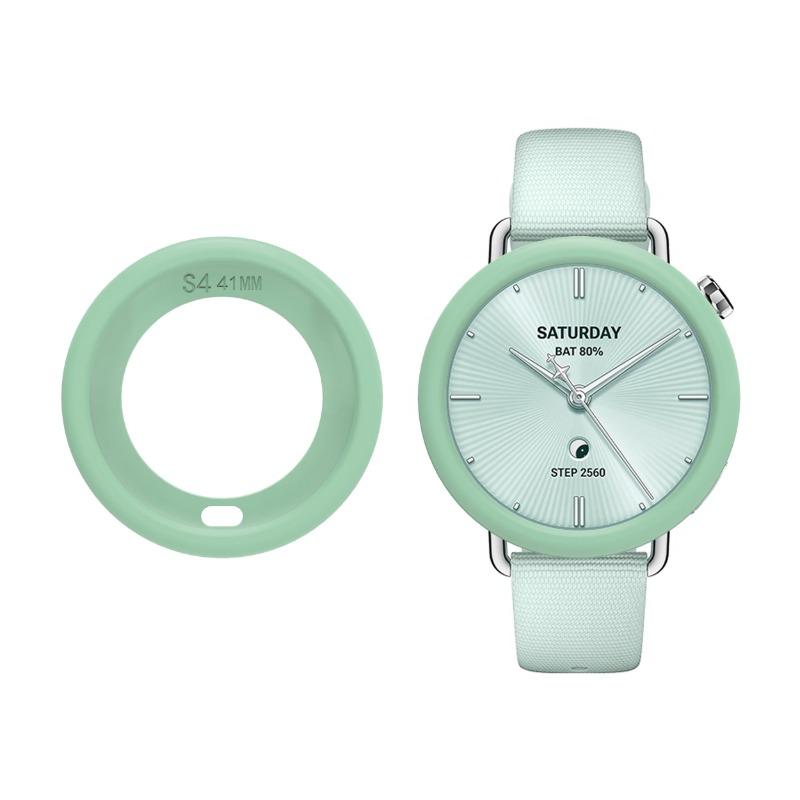 Silicone Case Protective Cover For Xiaomi Watch S4 41MM Full Body Soft Tpu Full Cover Hollow Casing