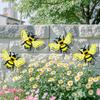 Iron Butterfly Honeybees Ladybugs Metal Wall Art Weather Proof Garden Homes Decors Handmade 3D Insect Sculpture