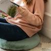 45cm Plush Seat Cushion Soft Imitation Rabbit Fur Thicken Keep Warm Round Seat Hip Protective Non-slip Living Room Chair