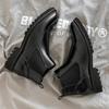 Fashion Leather Ankle Boots For Man Genuine Leather Big Size Boots High Quality Designer Formal Platform Casual Boots Fashion