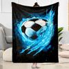 1pc Soccer Ball blanket Soft Warm Lightweight Perfect for Travel Camping Picnics Sofa Office Bed Living Room Ideal Gift for Friends and Family
