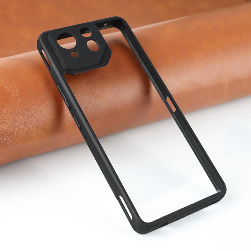 

For Asus ROG Phone 8 Pro Case Asus ROG Phone 8 Cover Soft TPU Frame PC Bumper Protective Phone Cases For Asus ROG Phone 8 Pro For Asus ROG Phone 8 чёрный