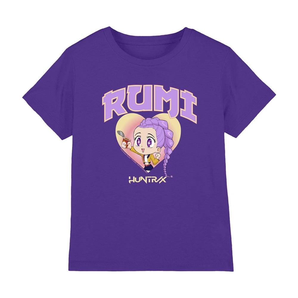 Kpop Demon Hunters - Huntrix Rumi Collegic Kids T-shirt, Purple 130
