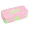 Multi-Grid Kids Bento Box, leakproof & microwave safe. Portable food container with tableware for school, outdoor and daily meal