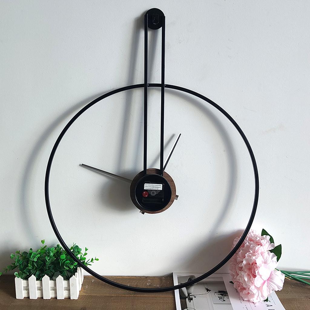 Creative Simple Wall Clock Retro Round Silent Hanging Watch Nordic Modern Living Room Office Wall Decorations Large Wall Clocks