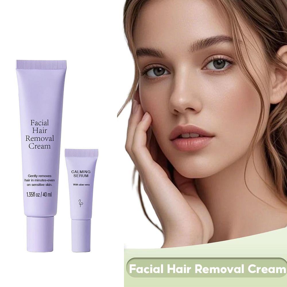 Nourish Hair Inhibitor Cream Smoothing Depilatory Cream Facial Hair Removal Cream  Women Men