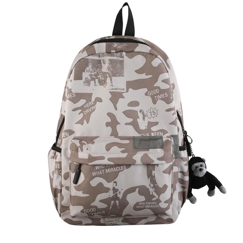 

Fashionable Graffiti Print School Backpack For Girls And Boys 2023 New Design StyleF