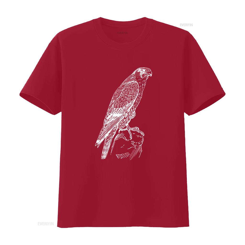 Premium Wanderfalke Ornithologie Falkner Vogel Liebhaber T-Shirt vintage Gewaschen Streetwear Mann Stilvolles Oberteil Für Jeden Tag
