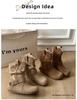 Women's Retro Ankle Boots: Hidden Heel, Western Cowboy Style, Slimming Push-Up, Martin Design - 2025 Autumn Collection