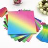 Rainbow Gradient Origami Paper: Double-Sided Starry Sky for Kids' Crafts, Paper Cranes, Love Hearts, and Handicrafts