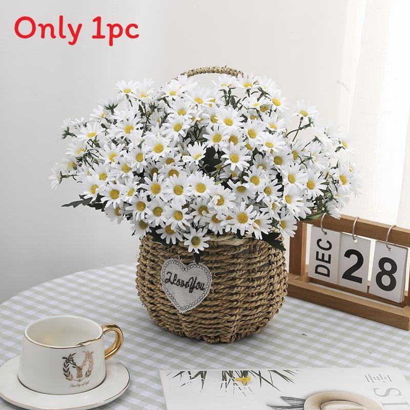 Artificial Silk Chrysanthemum Bouquet For Wedding Decor Home Office Styling