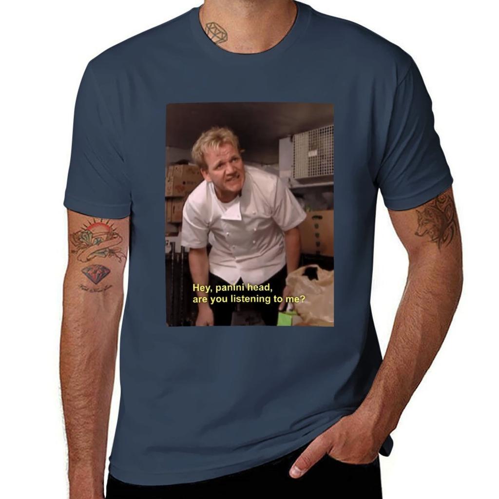 Gordon Ramsey förolämpar \t \t T-shirt herr t-shirt lyx herr t-shirt bomull tryckta t-shirts för herr T-shirt