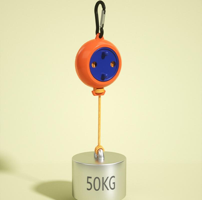 Niewiercona Linka do Bielizny Chowana Przenośna Suszarka Podróżna Zewnętrzna Kempingowa Wiatroodporna Przenośny Wieszak do Wieszania Ubrań