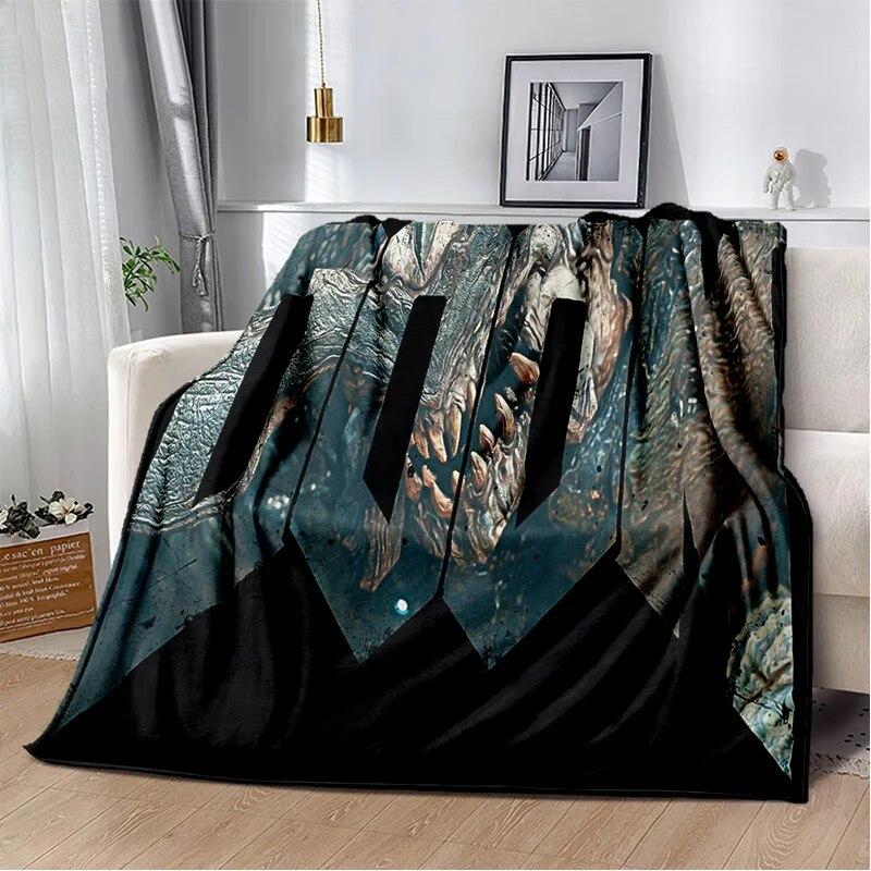 Doom Retro Game Gamer Cartoon  Blanket,Soft Throw Blanket for Home Bedroom Bed Sofa Picnic Travel Office Rest Cover Blanket Kids