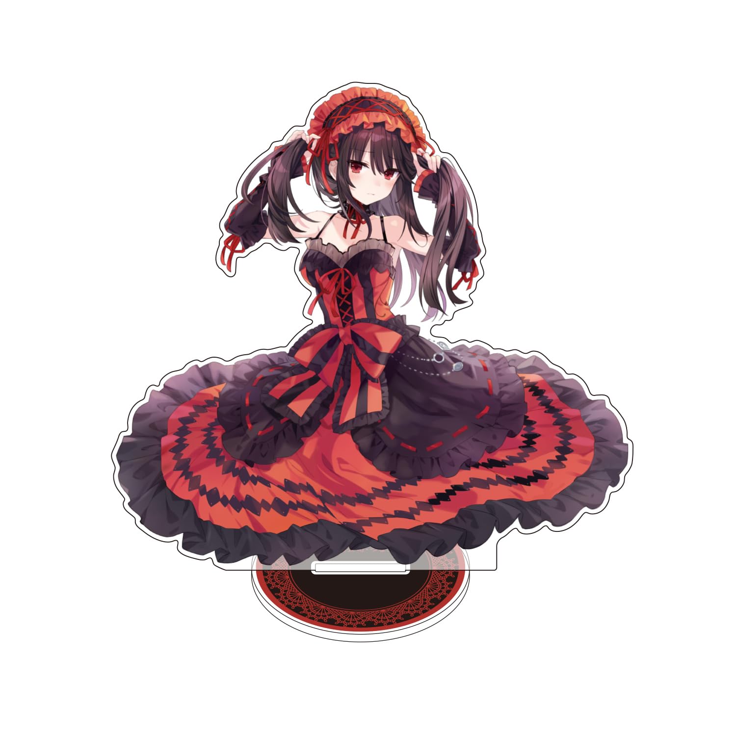 Kadokawa Magical Detective Tokisaki Kurumi Acrylic Stand Tokisaki Kurumi Approx. H115 x W120mm Acrylic