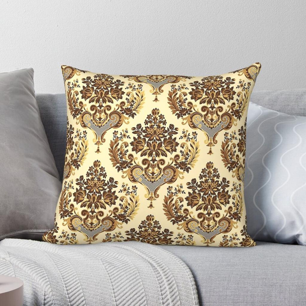 Geometric Gold Beautiful Square Pillowcase Polyester Linen Velvet Printed Zip Decor Throw Pillow Case Room Cushion Case